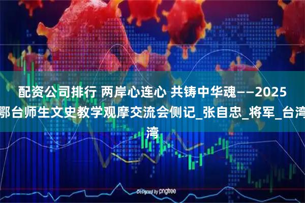 配资公司排行 两岸心连心 共铸中华魂——2025鄂台师生文史教学观摩交流会侧记_张自忠_将军_台湾